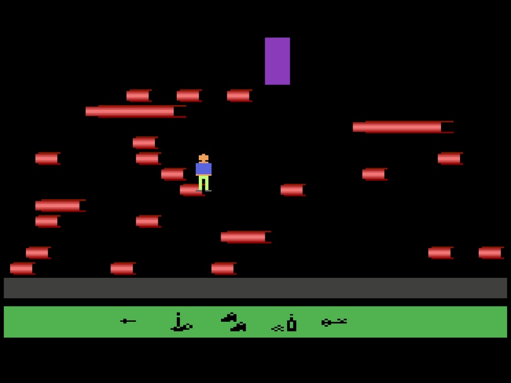 Gameplay of Swordquest Earthworld for Atari 2600